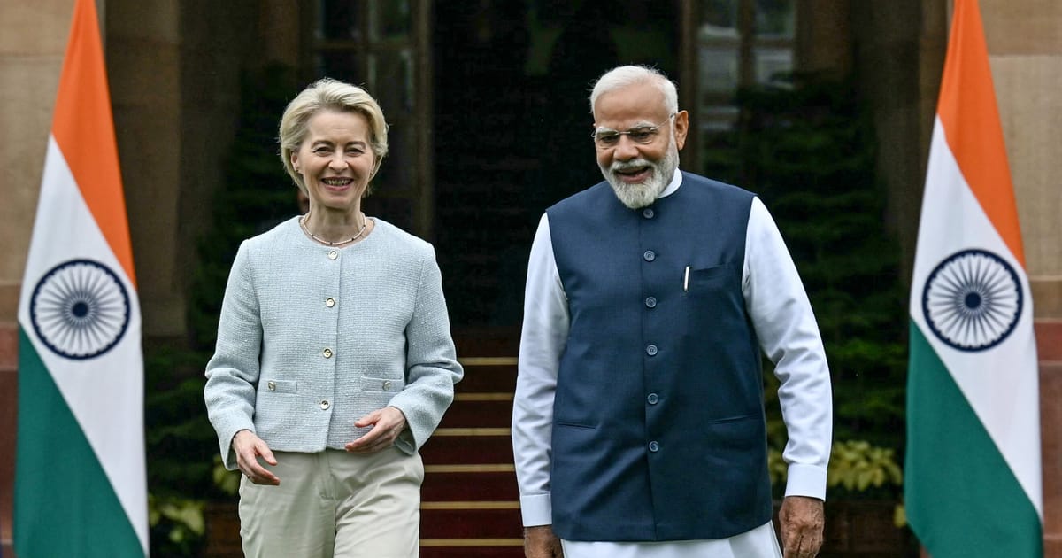 UE India sunt de acord sa finalizeze pactul comercial liber anul acesta spune von der Leyen
