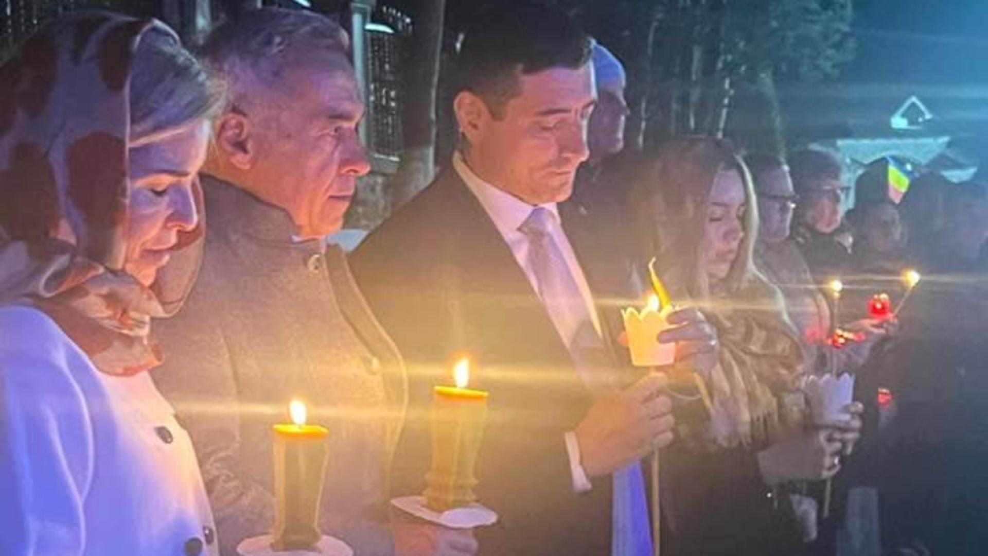 Anca Alexandrescu a publicat poza cu liderii suveranisti George Simion si Calin Georgescu la slujba de Inviere