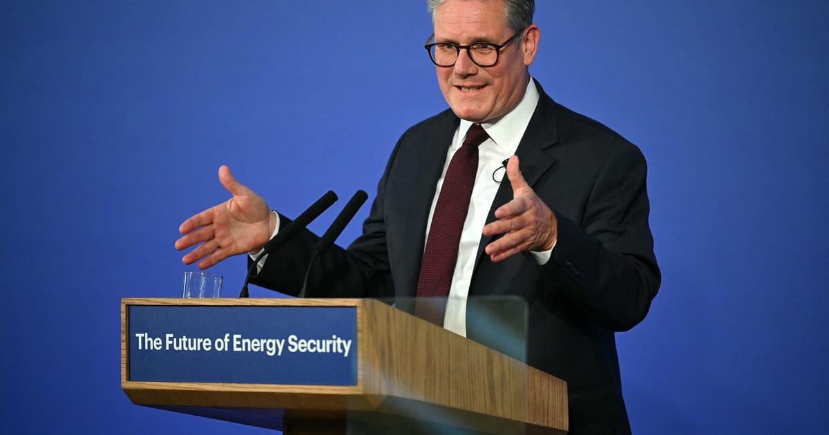 Keir Starmer pariaza pe patriotism ecologic pentru a invinge combustibilii fosili