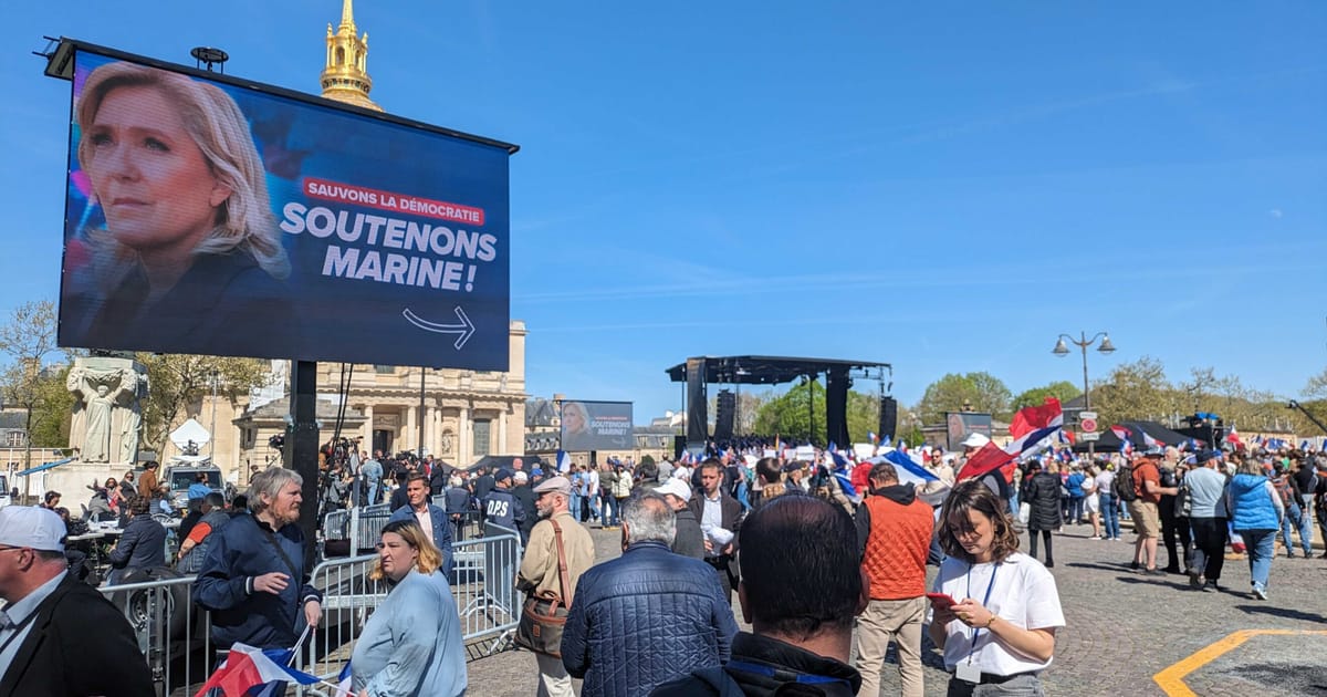 Raliul Salvati Democratia al lui Le Pen dezamageste