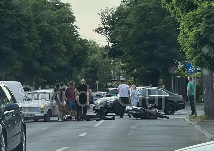 Accident pe Albini cu Albac in Cluj motociclist ranit