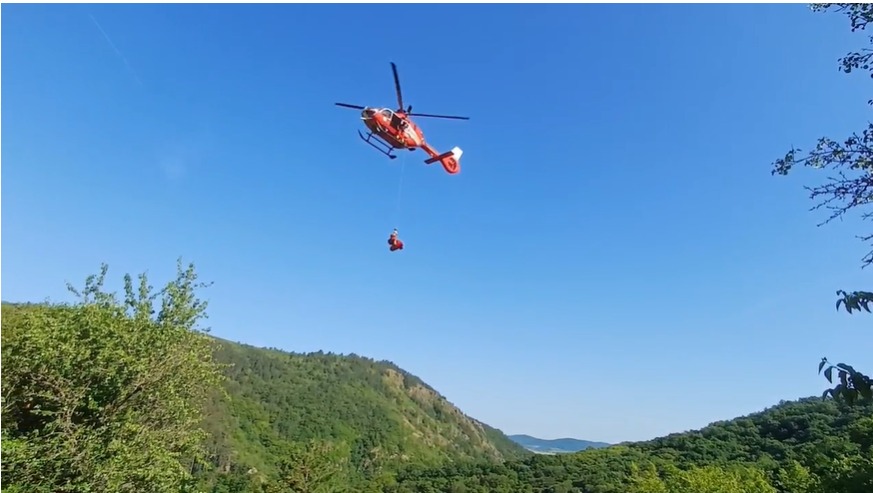 IMAGINI DE INFARCT cu salvarea din Cheile Turzii