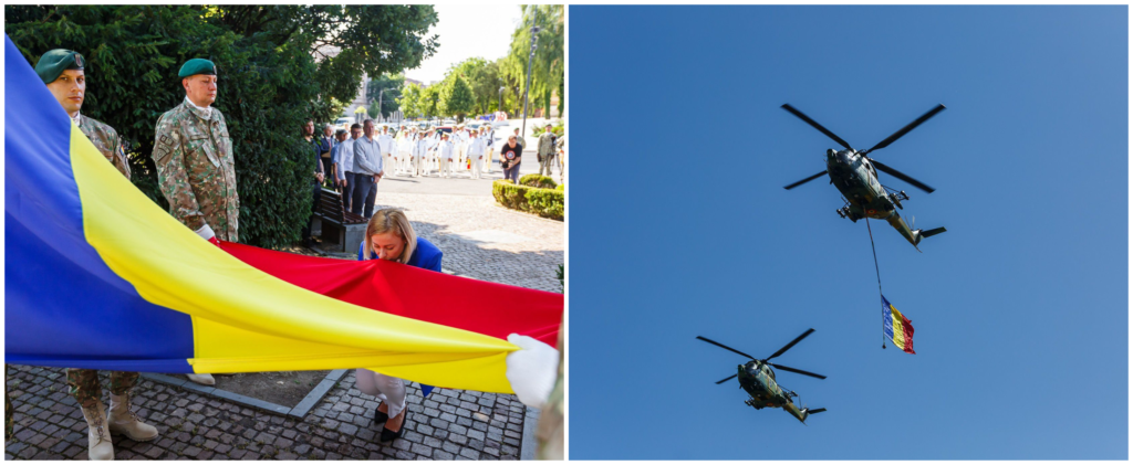 Tricolorul romanesc sarbatorit in Cluj 177 ani de unitate