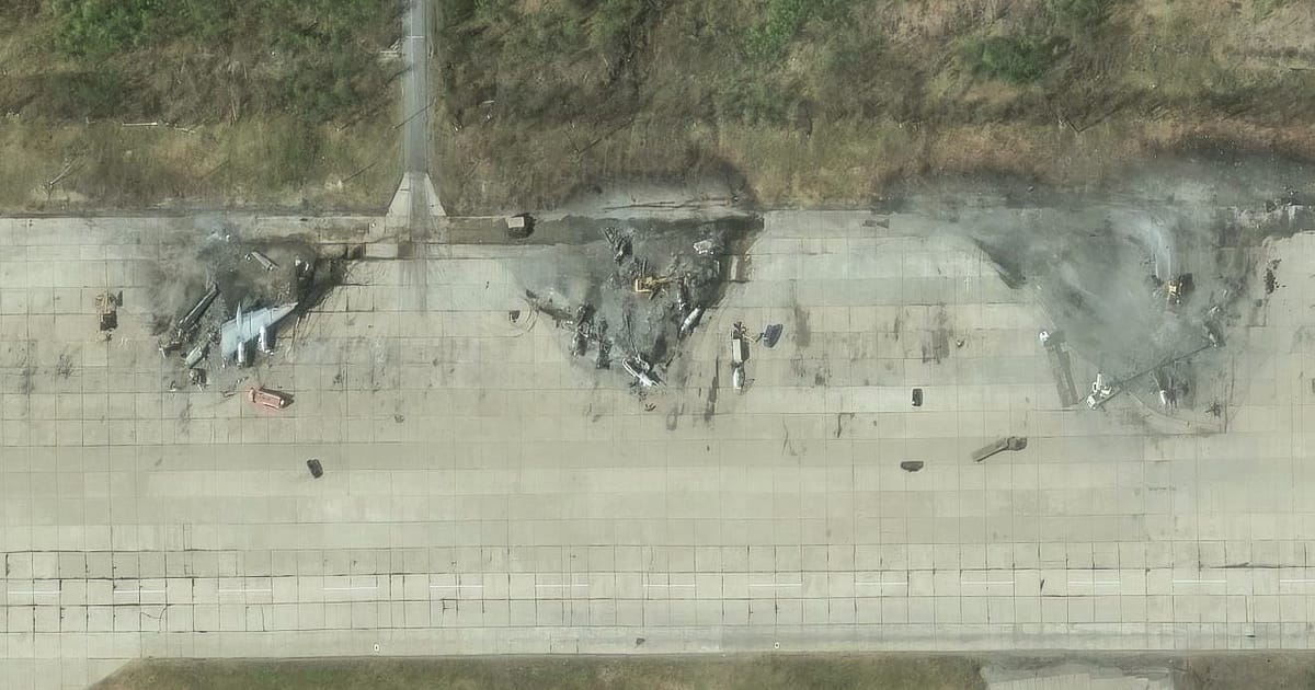 Ucraina publica noi imagini cu atacuri ai care au slabit flota de bombardiere a lui Putin