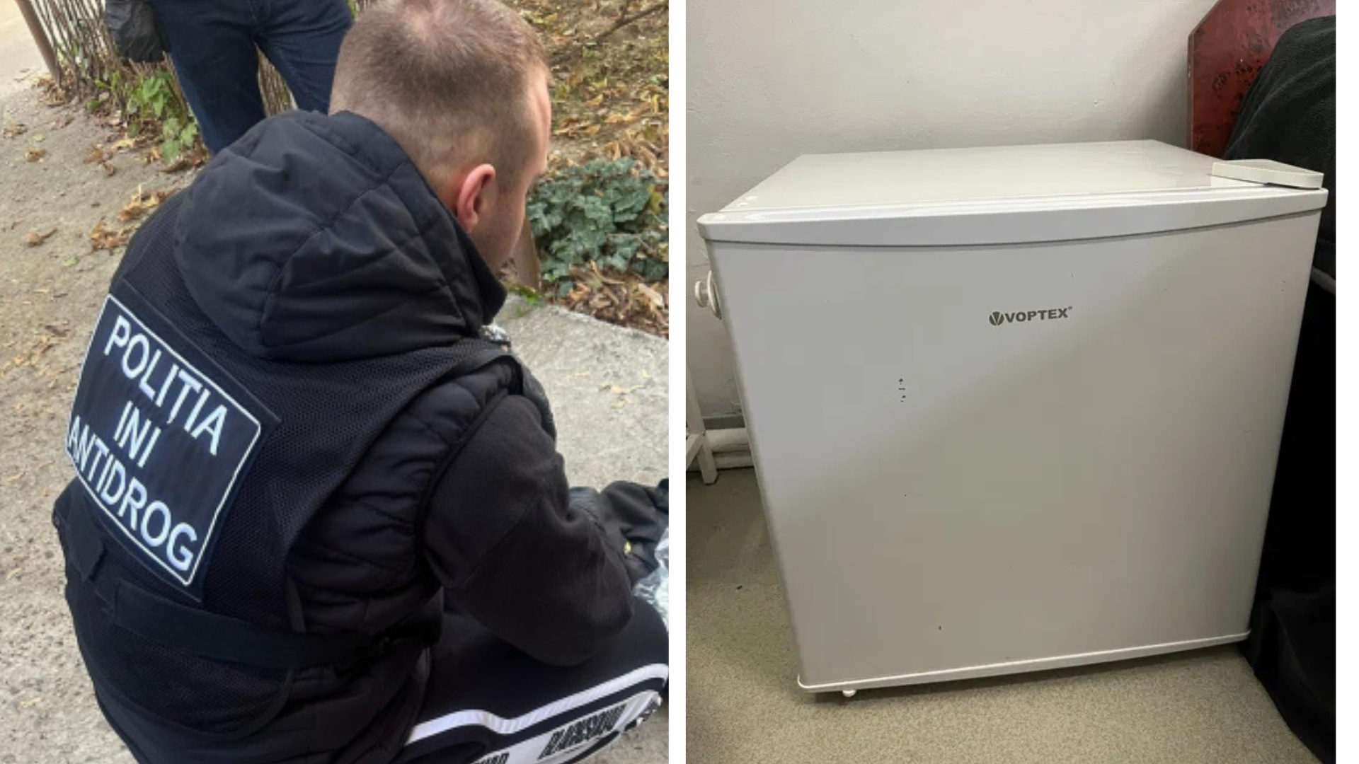 Prins cu 5 kilograme de droguri in frigider