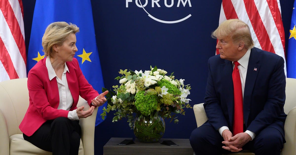 Von der Leyen se inta nleste cu Trump duminica in contextul acordului comercial UE SUA