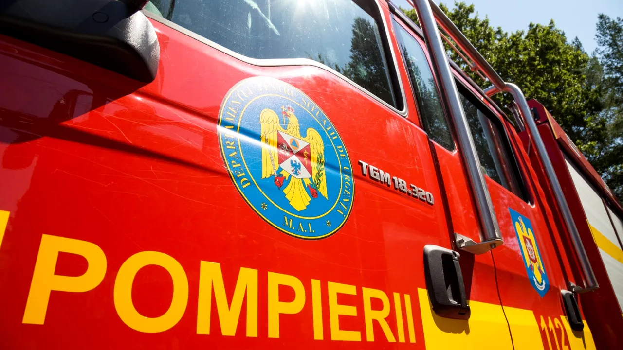 incendiu violent la o cabana in plaiul foii