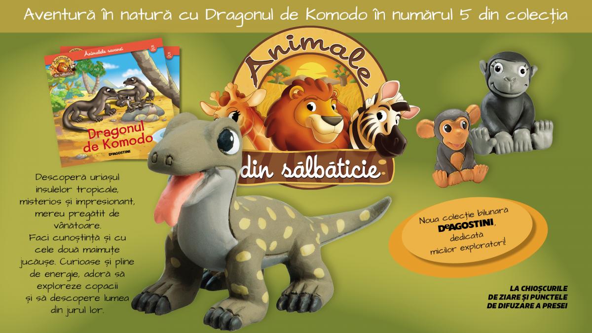 Descopera Dragonul de Komodo din Animalele salbatici