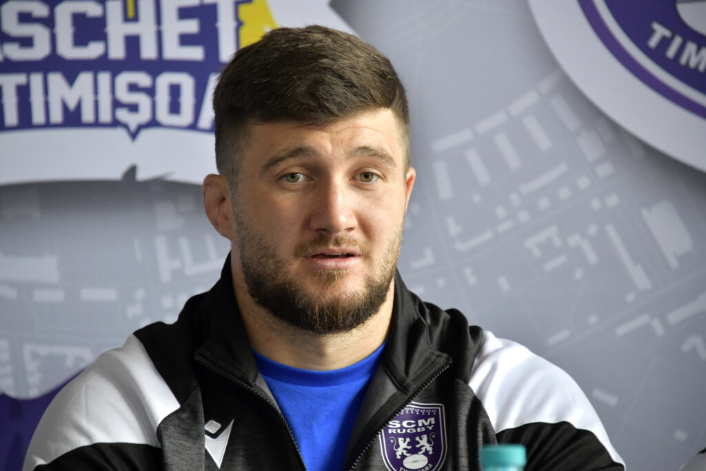 Capitanul SCM Timisora Vlad Neculau discuta despre Supercupa cu Stiinta Baia Mare O confruntare clasica in rugby