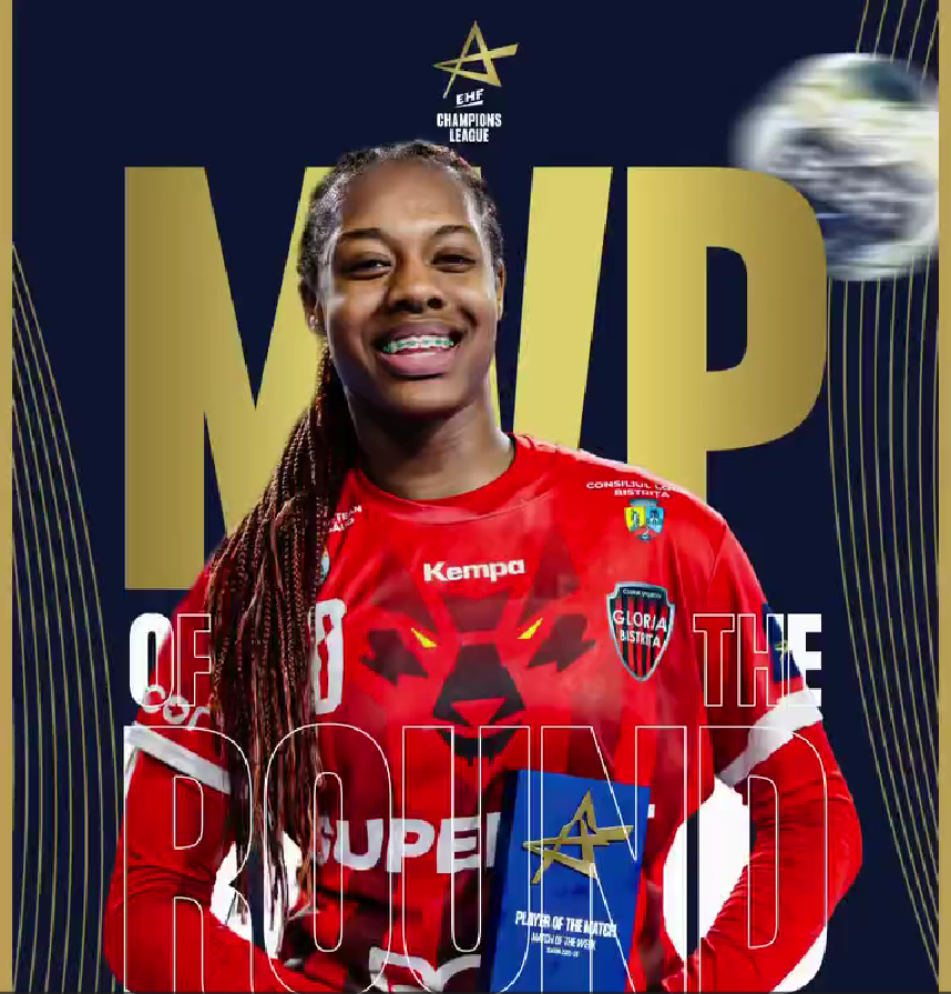 Danila So Delgado handbalista echipei Gloria Bistrita a fost desemnata MVP ul etapei in Liga Campionilor