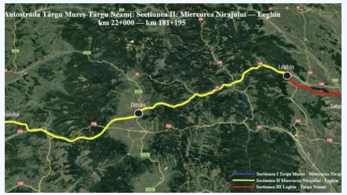 Autostrada A8 avanseaza CNAIR a demarat licitatia pentru tronsonul Miercurea Nirajului Saraten Care