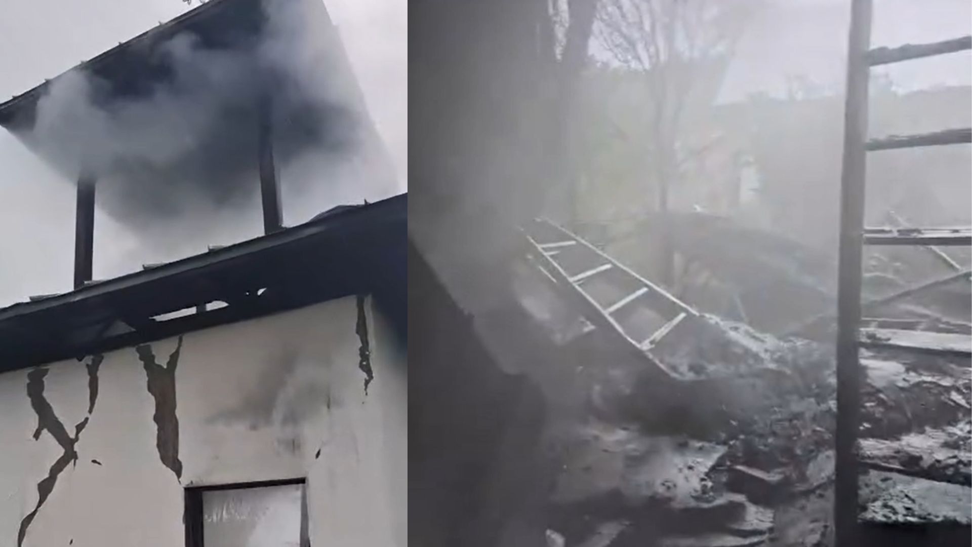 Clopotnita unei biserici din Valcea a fost distrusa de un incendiu Care au fost cauzele focului
