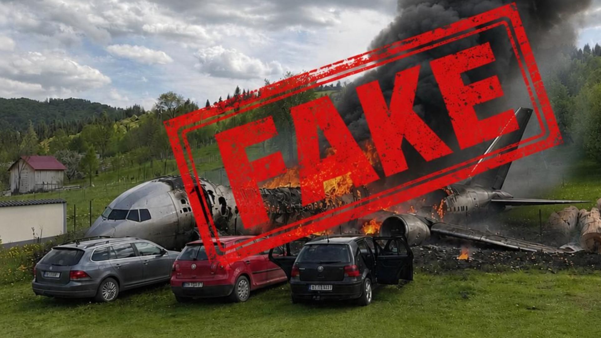Imagini false pe rețelele sociale despre prăbușirea unui avion în Neamț, infirmate de autorități. 1 Imagini false pe retelele sociale despre prabusirea unui avion in Neamt infirmate de autoritati