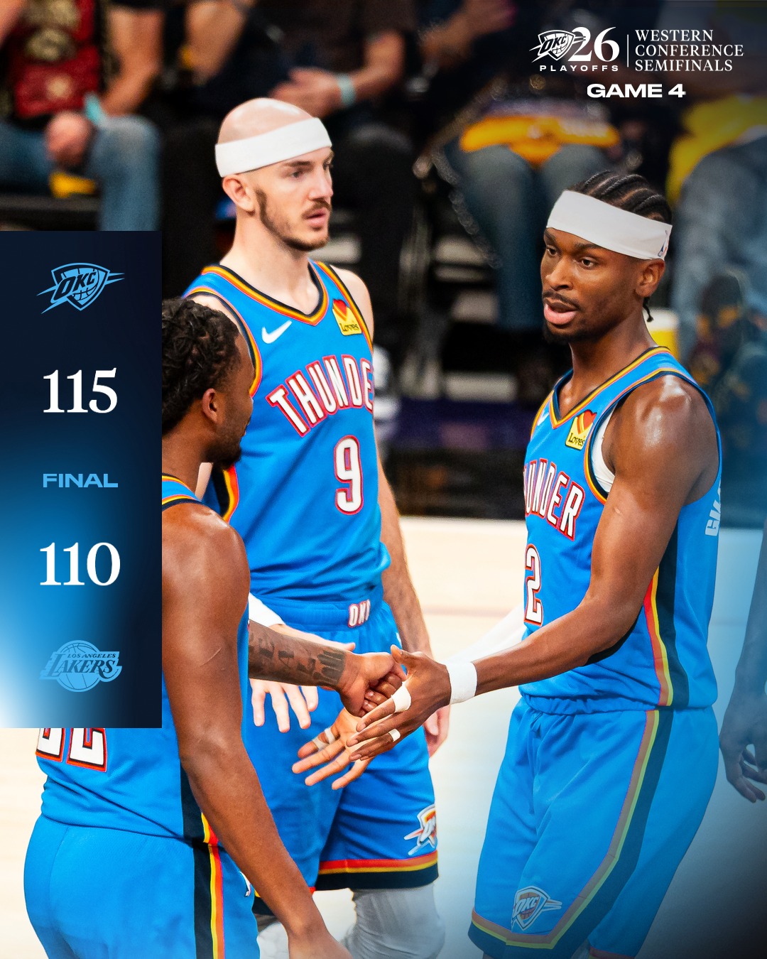 Oklahoma City Thunder campioana en titre elimina echipa lui LeBron James si realizeaza o performanta rara in NBA
