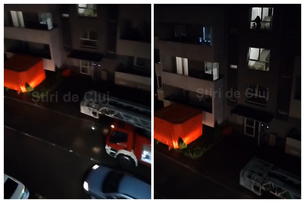 video exclusiv alerta maxima in floresti echipaje de pompieri si politie intervin la un clujean dificil discuta cu politistii pe ton ironic